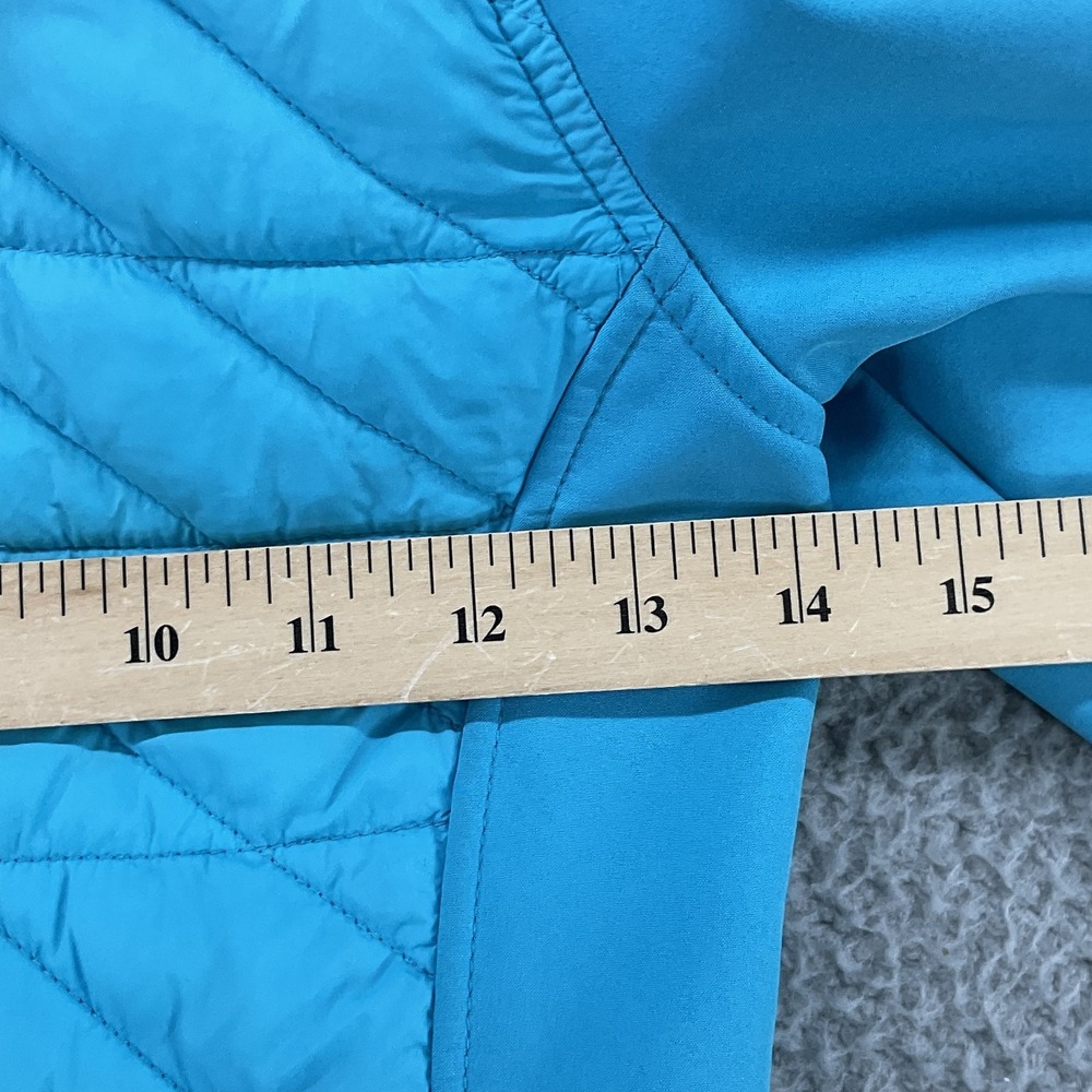 Snozu‎ Jacket Girls 5-6 Years Blue Quilted Hooded Full Zip Fleece Lined - Picture 9 of 9